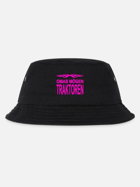 Traktor - Kinder Bucket Hat - Schwarz