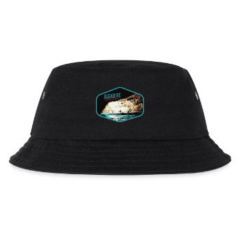 Algar dos Capitaes Höhle, Lagoa, Algarve - Kinder Bucket Hat - Schwarz - Vorne