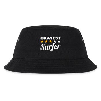 Okayest Surfer - Kinder Bucket Hat - Schwarz - Vorne