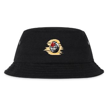 Granatapfel-Brezel-Sonne - Kinder Bucket Hat - Schwarz - Vorne