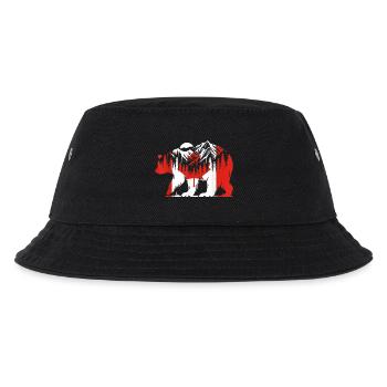 Eisbär Kanadische Flagge Maple Leaf Canada Day - Kinder Bucket Hat - Schwarz - Vorne