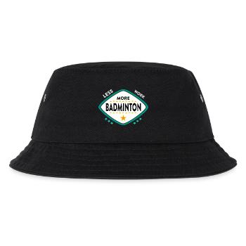 Badminton Federball Sport - Kinder Bucket Hat - Schwarz - Vorne
