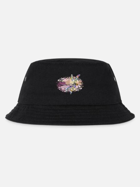 Libelle - Kinder Bucket Hat - Schwarz