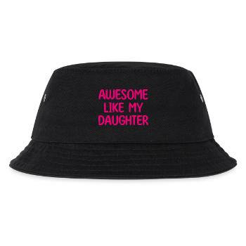 AWESOME LIKE MY DAUGHTER - Gift Mother Father - Kids’ Bucket Hat - black - Front