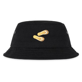 pantoufles tongs or glamping plage de luxe - Bob Enfant - noir - Devant