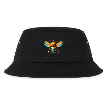 Biene - Kinder Bucket Hat - Schwarz - Vorne