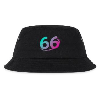 Nummer 66 mehrfarbig - Kinder Bucket Hat - Schwarz - Vorne