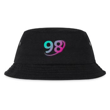 Nummer 98 mehrfarbig - Kinder Bucket Hat - Schwarz - Vorne