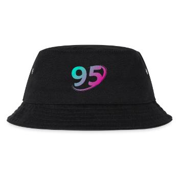 Nummer 95 mehrfarbig - Kinder Bucket Hat - Schwarz - Vorne
