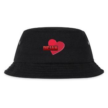 Vorname Dejan - Kinder Bucket Hat - Schwarz - Vorne