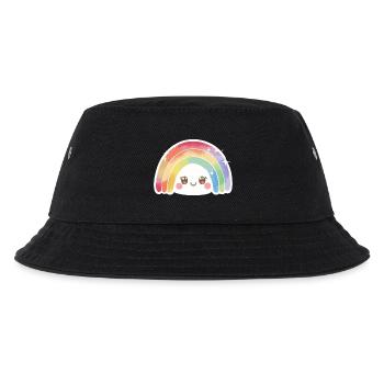 Kawaii Mignon Arc-en-ciel - Bob Enfant - noir - Devant