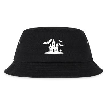 Kids Halloween Bat Haunted House - Kids’ Bucket Hat - black - Front