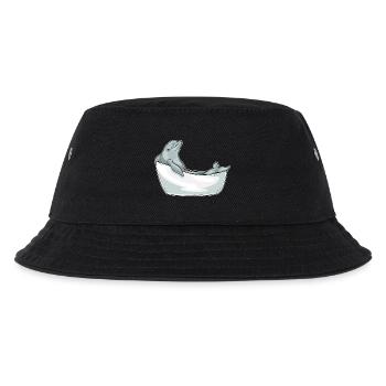 Dolphin Bathing Bathtub - Kids’ Bucket Hat - black - Front