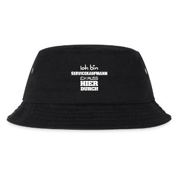 Servicekaufmann als Beruf - Kinder Bucket Hat - Schwarz - Vorne