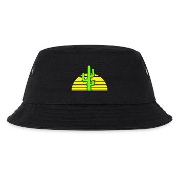 Cactus Sun Prickly Night Desert Sunset - Kids’ Bucket Hat - black - Front