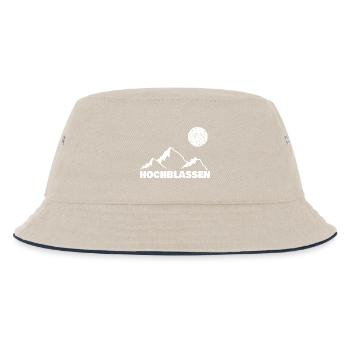 Gift for Hochblassen - Kids’ Bucket Hat - ecru/navy - Front