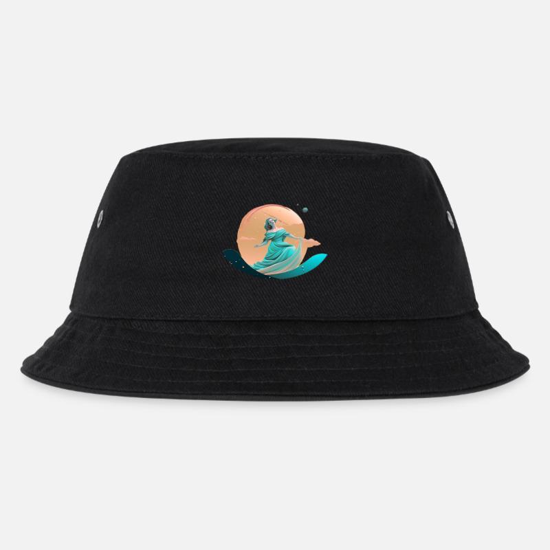 Göttin Venus - Kinder Bucket Hat - Schwarz