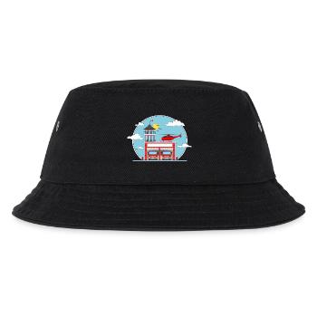 Fire station without lettering - Kids’ Bucket Hat - black - Front
