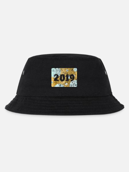 Zahl 2019 - Kinder Bucket Hat - Schwarz