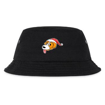 Chapeau de tête de chien de Noël - Bob Enfant - noir - Devant