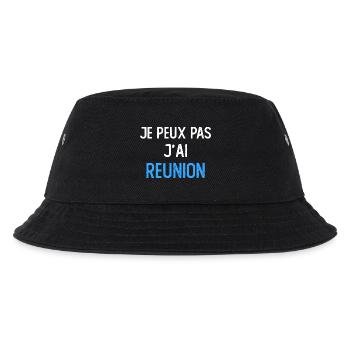 Je peux pas jai reunion - Bob Enfant - noir - Devant