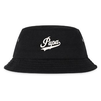 Classic Papa Script - Kids’ Bucket Hat - black - Front