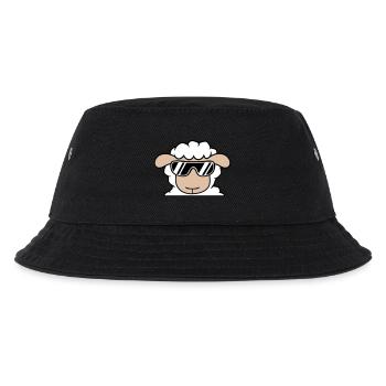 Schaf Sonnenbrille Party Cool DJ Kopf Gesicht Süß - Kinder Bucket Hat - Schwarz - Vorne