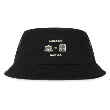 Pfannkuchen und Waffeln - Kinder Bucket Hat - Schwarz - Vorne
