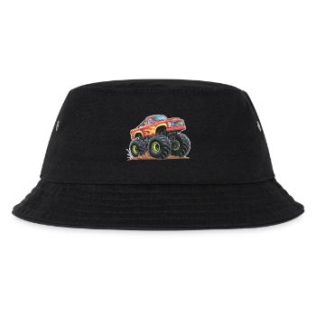 Monstertruck-Wahnsinn - Kinder Bucket Hat - Schwarz - Vorne