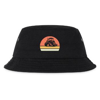 Traktoren Traktoren Traktoren - Kinder Bucket Hat - Schwarz - Vorne