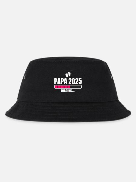 Papa 2025 - Kinder Bucket Hat - Schwarz