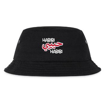 Habibi (dunkel) - Kinder Bucket Hat - Schwarz - Vorne