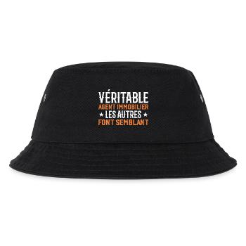 Real Estate Agent Gift Humor - Kids’ Bucket Hat - black - Front