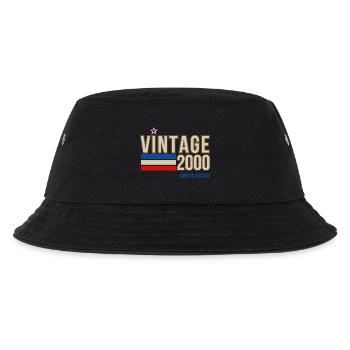 Vintage 2000 limitierte Auflage - Kinder Bucket Hat - Schwarz - Vorne