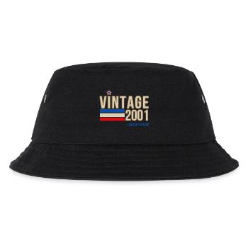 Vintage 2001 limitierte Auflage - Kinder Bucket Hat - Schwarz - Vorne