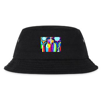Cultural diversity abstract - Kids’ Bucket Hat - black - Front