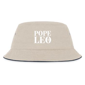 POPE Leo - Kinder Bucket Hat - Natur/Navy - Vorne