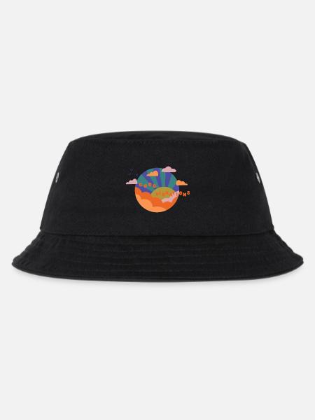Good Vibrations - Geschenkidee - Gute Laune - Kinder Bucket Hat - Schwarz