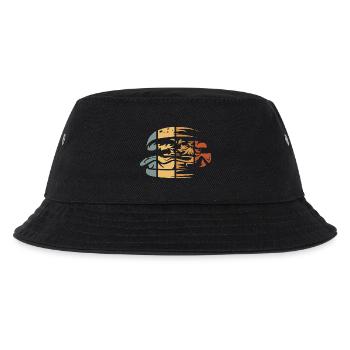 Vintage Burger – Retro Fast Food Design - Kids’ Bucket Hat - black - Front