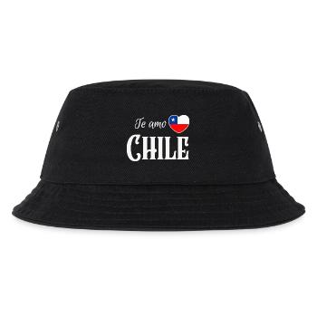 Ich liebe Chile, chilenischer Stolz - Kinder Bucket Hat - Schwarz - Vorne
