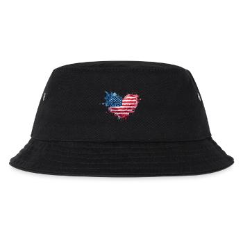 Cœur patriotique des États-Unis – Splash Art USD - Bob Enfant - noir - Devant