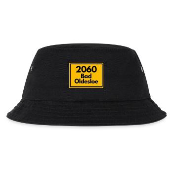 Ortsschild - damals alte PLZ 2060 BAD OLDESLOE - Kinder Bucket Hat - Schwarz - Vorne