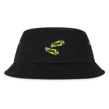 pantoufles marguerites tongs camping pelouse - Bob Enfant - noir - Devant