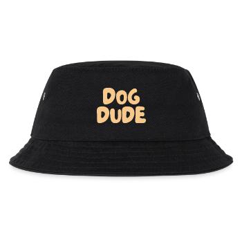 Dog Dude – Shirt für entspannte Hundefreunde - Kinder Bucket Hat - Schwarz - Vorne