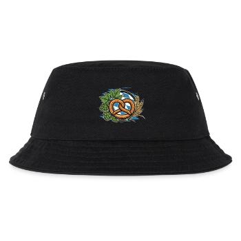Brezel Zünftig Bayern Bierzelt - Kinder Bucket Hat - Schwarz - Vorne