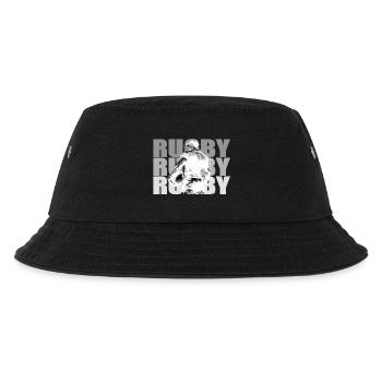 Joueur de rugby à la silhouette contrastée - Bob Enfant - noir - Devant