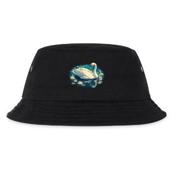 Swans Swan - Kids’ Bucket Hat - black - Front