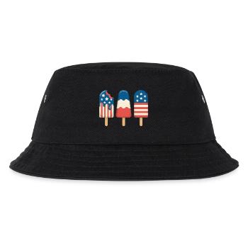 Cream Lover Independence Day 4th of July - Kinder Bucket Hat - Schwarz - Vorne