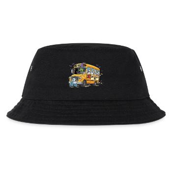 Gruselige Bus-Spuk-Crew - Kinder Bucket Hat - Schwarz - Vorne