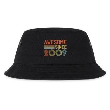 Retro 2009 Feier Typografie - Kinder Bucket Hat - Schwarz - Vorne